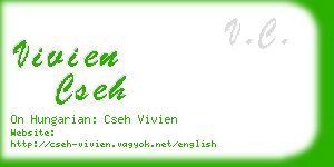 vivien cseh business card